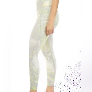 Free People Movement Small Bright Lime Green Workout Pants NWT